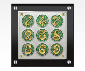 The 9 Royals Pewter Frame-Green