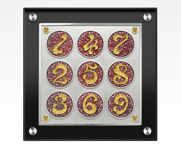 The 9 Royals Pewter Frame-Red