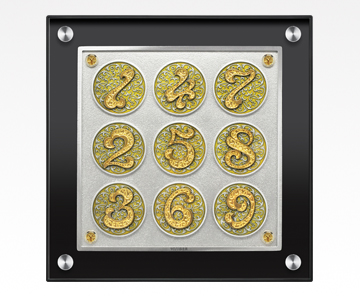 The 9 Royals Pewter Frame-Yellow