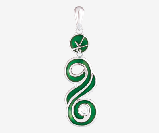 96 Amazing Twins Pendant-Green