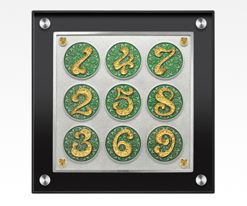 The 9 Royals Pewter Frame-Green