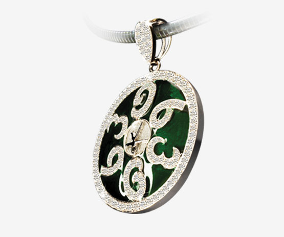 7 Luminary Diamond Pendant-Green