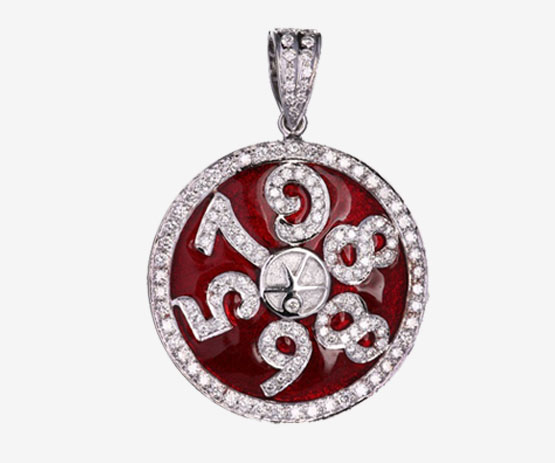 7 Luminary Diamond Pendant-Red